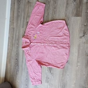 LOONEY TUNES Red Plaid Tweety Bird Button Down